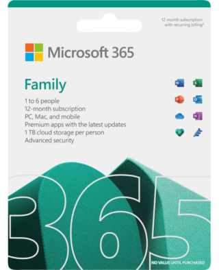 Microsoft 365 Family - jaarabonnement